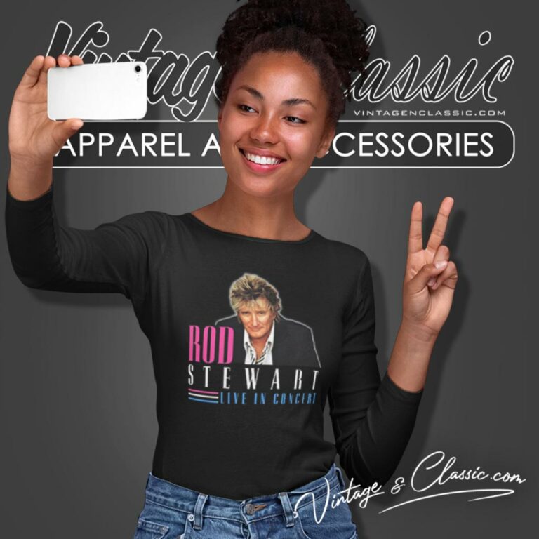Rod Stewart Live In Concert 1998 Long Sleeve Tee Rod Stewart Live In Concert 1998 Long Sleeve Tee
