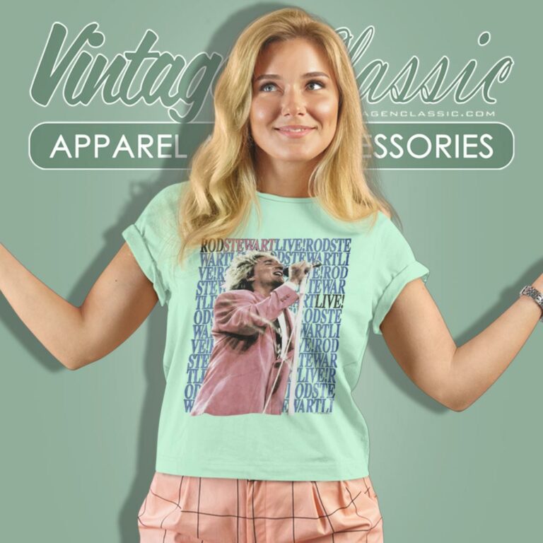 Rod Stewart Live Tour 1989 Women T Shirt Rod Stewart Live Tour 1989 Women T Shirt