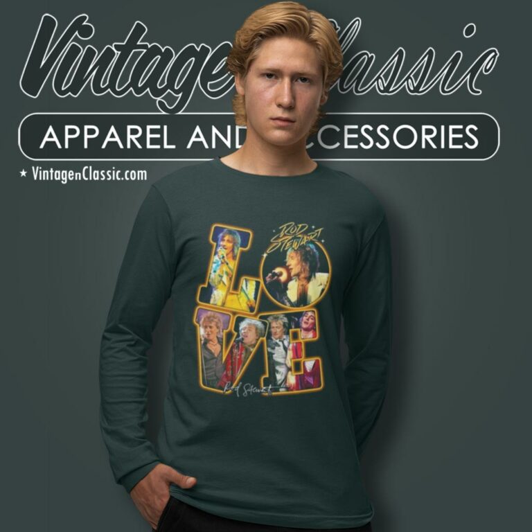 Rod Stewart Love Signatures Long Sleeve Tee Rod Stewart Love Signatures Long Sleeve Tee