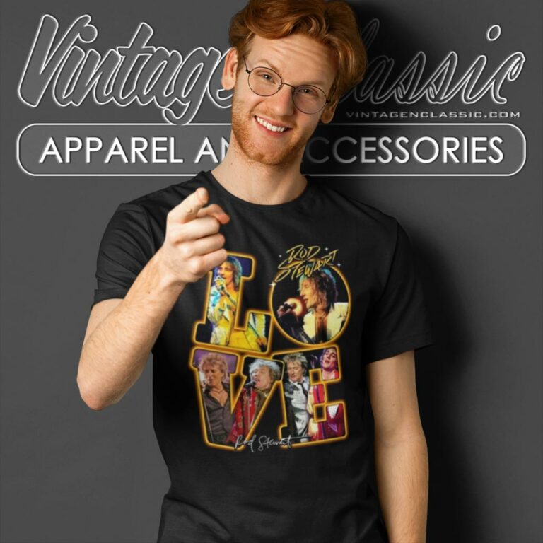 Rod Stewart Love Signatures T Shirt Rod Stewart Love Signatures T Shirt