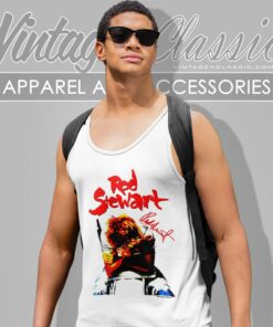 Rod Stewart Out Of Order Album Tank Top Racerback