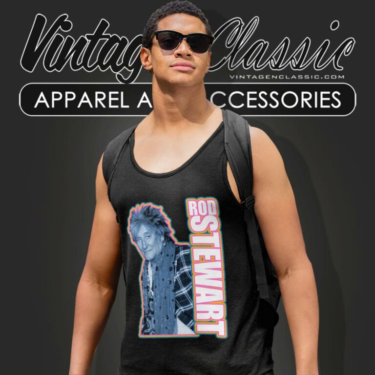 Rod Stewart Photo Tank Top Racerback Rod Stewart Photo Tank Top Racerback