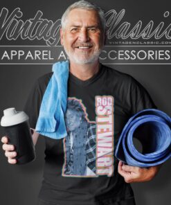 Rod Stewart Photo V Neck TShirt