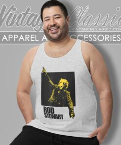 Rod Stewart Pointing Photo Tank Top Racerback
