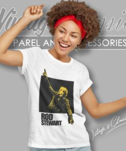 Rod Stewart Pointing Photo Women T Shirt