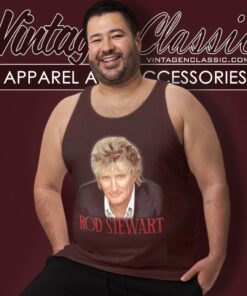 Rod Stewart Poster Tank Top Racerback
