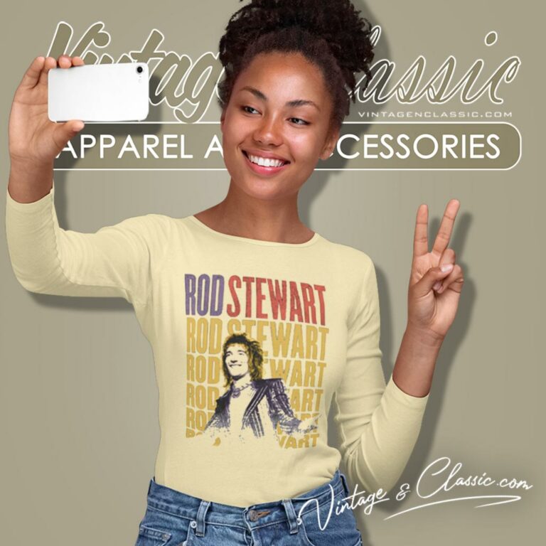 Rod Stewart Repeat Live In Concert Long Sleeve Tee Rod Stewart Repeat Live In Concert Long Sleeve Tee