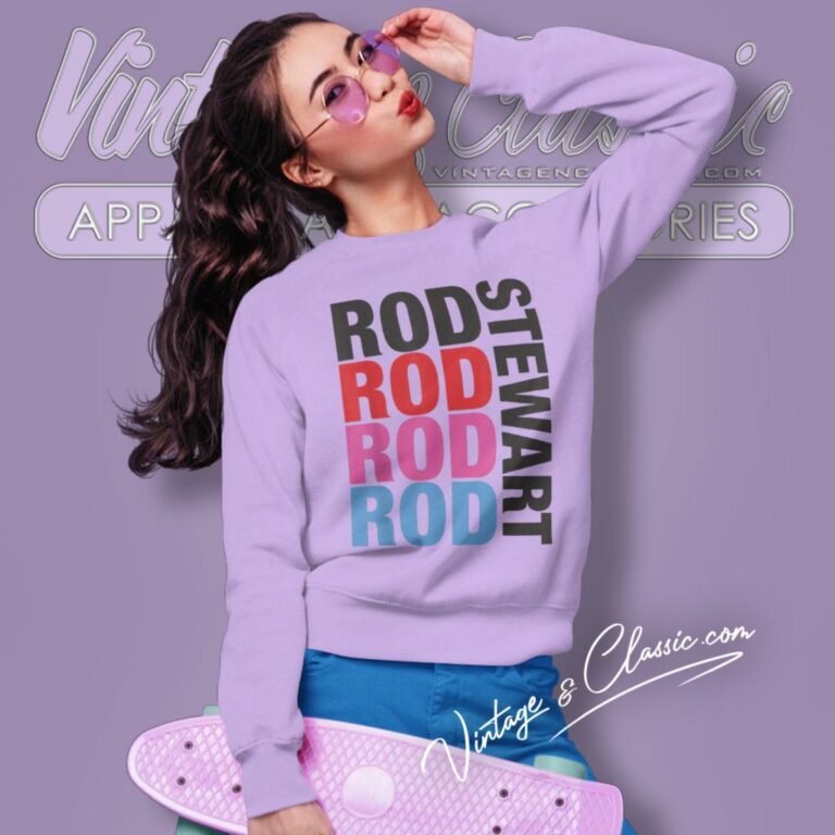 Rod Stewart Repeat Name Sweatshirt Rod Stewart Repeat Name Sweatshirt