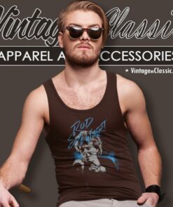 Rod Stewart Scribble Photo Tank Top Racerback
