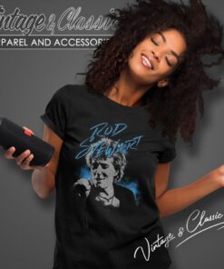 Rod Stewart Scribble Photo Women T Shirt