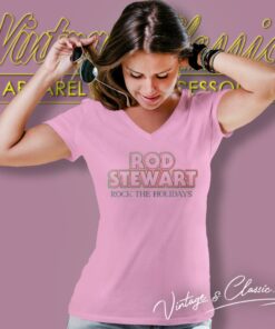 Rod Stewart Shirt Rock The Holidays V Neck TShirt