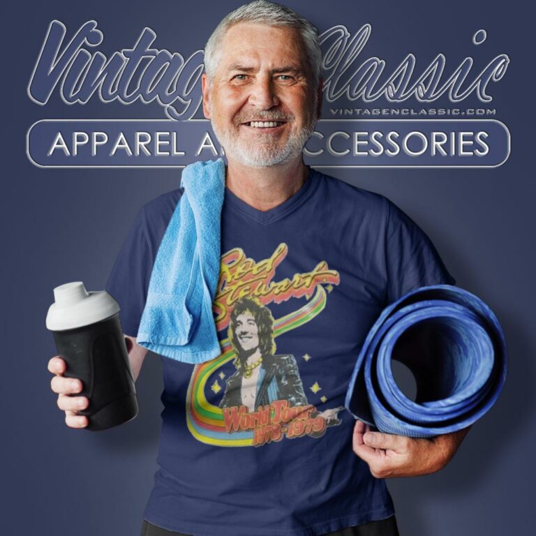 Rod Stewart Shirt World Tour 1978 1979 V Neck TShirt Rod Stewart Shirt World Tour 1978 1979 V Neck TShirt