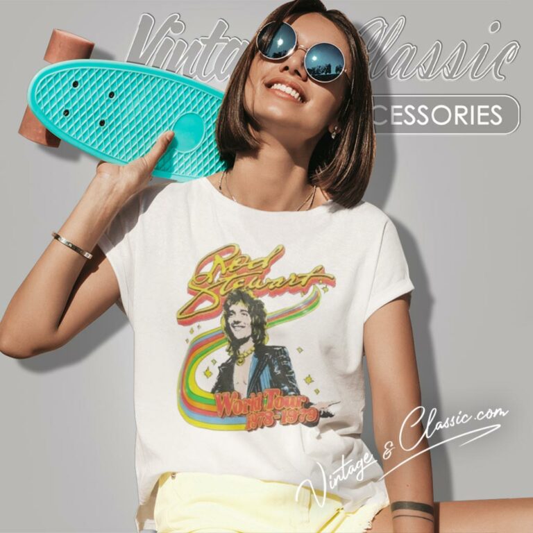 Rod Stewart Shirt World Tour 1978 1979 Women T Shirt Rod Stewart Shirt World Tour 1978 1979 Women T Shirt