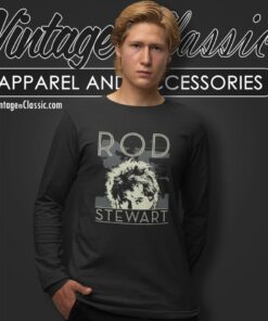 Rod Stewart Splatter Hair Long Sleeve Tee