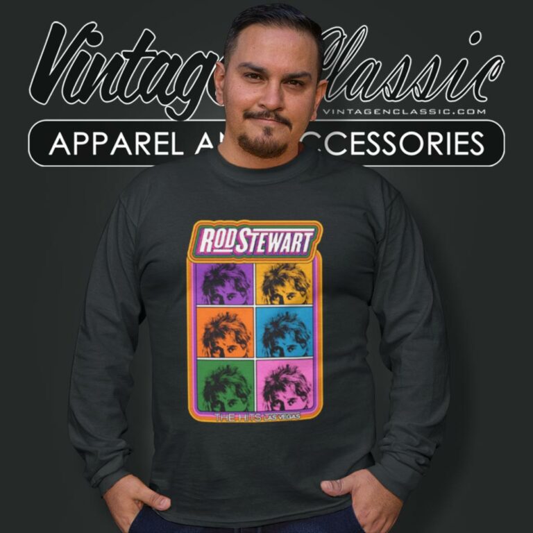 Rod Stewart The Hits Vegas Long Sleeve Tee Rod Stewart The Hits Vegas Long Sleeve Tee