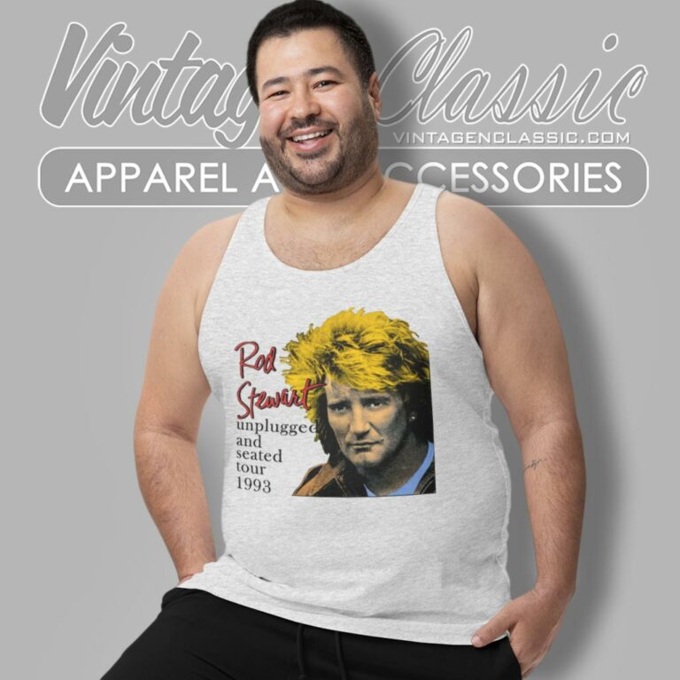 Rod Stewart Unplugged And Seated Tour Tank Top Racerback Rod Stewart Unplugged And Seated Tour Tank Top Racerback