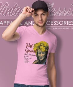 Rod Stewart Unplugged And Seated Tour V Neck TShirt