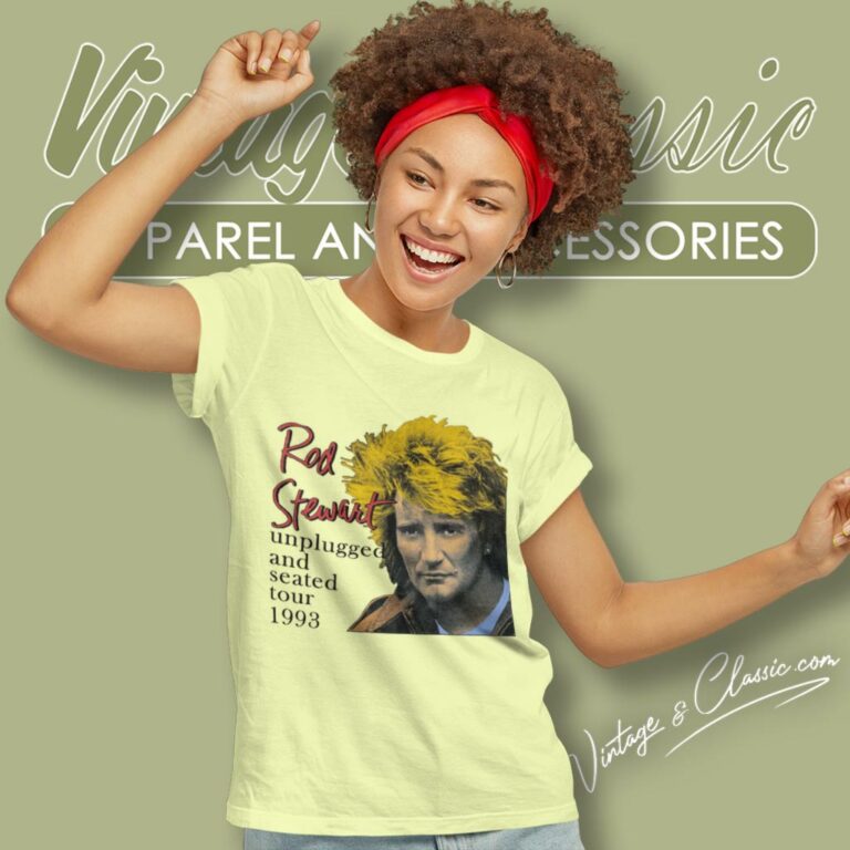 Rod Stewart Unplugged And Seated Tour Women T Shirt Rod Stewart Unplugged And Seated Tour Women T Shirt