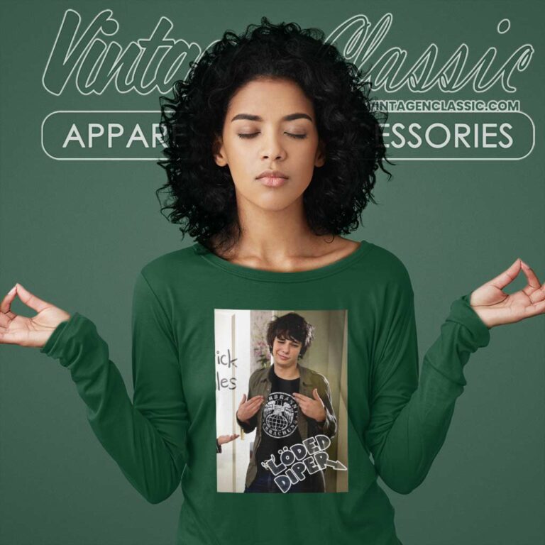 Rodrick Loded Diper Photo Long Sleeve Tee Rodrick Loded Diper Photo Long Sleeve Tee