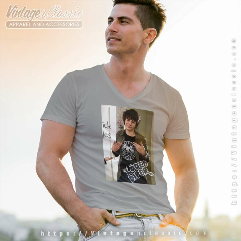 Rodrick Loded Diper Photo V Neck TShirt Rodrick Loded Diper Photo V Neck TShirt