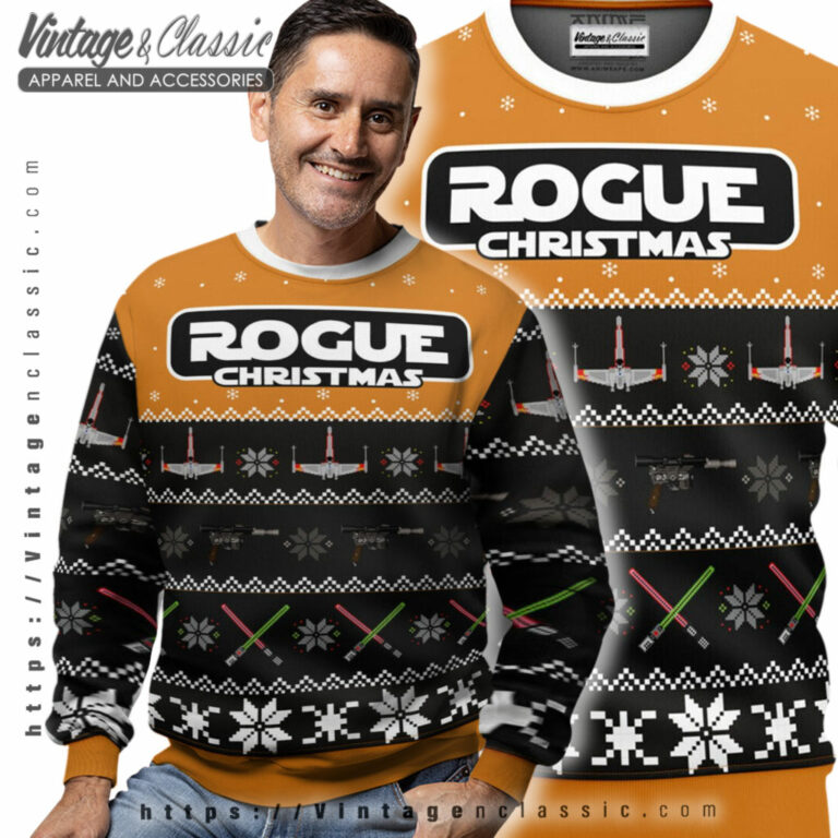 Rogue Christmas Star Wars Ugly Christmas Sweater Men Ugly Sweater Rogue Christmas Star Wars Ugly Christmas Sweater Men Ugly Sweater