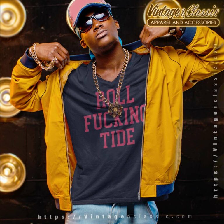 Roll Fucking Tide V Neck TShirt Roll Fucking Tide V Neck TShirt