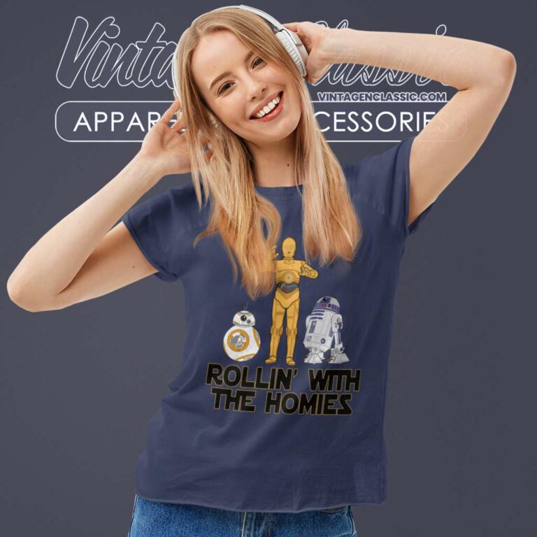 Rollin With The Homies Star Wars Women TShirt Rollin With The Homies Star Wars Women TShirt