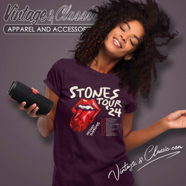 Rolling Stones 2024 Hackney Diamonds Tour Women TShirt Rolling Stones 2024 Hackney Diamonds Tour Women TShirt
