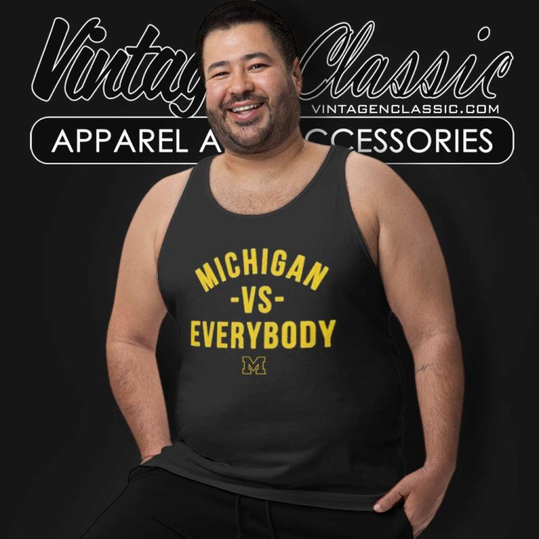 Roman Wilson Michigan Vs Everybody Tank Top Racerback Roman Wilson Michigan Vs Everybody Tank Top Racerback