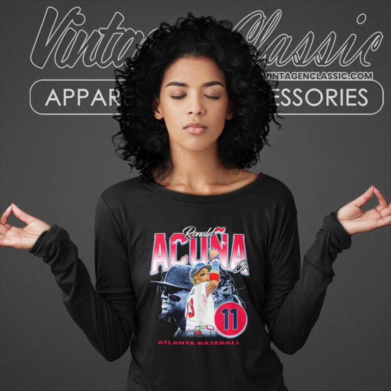 Ronald Acuna Jr 13 Long Sleeve Tee 1 Ronald Acuna Jr 13 Long Sleeve Tee 1