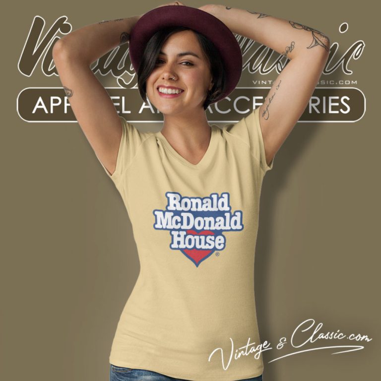 Ronald Mcdonald House Logo V Neck TShirt Ronald Mcdonald House Logo V Neck TShirt