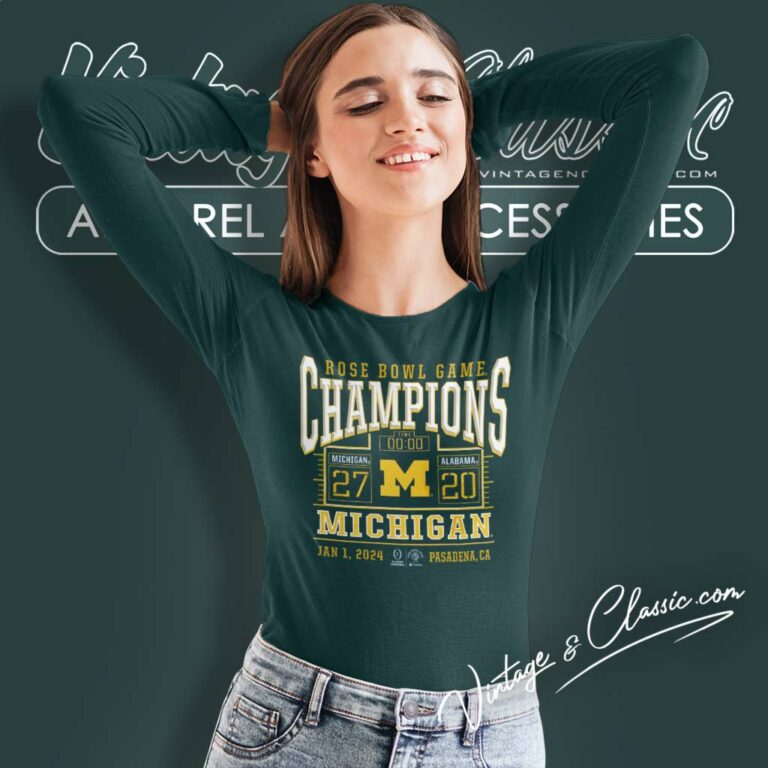 Rose Bowl Champions Score Football Playoff Vs Alabama Long Sleeve Tee Rose Bowl Champions Score Football Playoff Vs Alabama Long Sleeve Tee