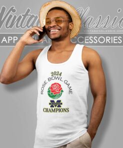 Rose Bowl Game Michigan Wolverines Champions 2024 Tank Top Racerback 1