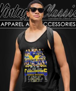 Rose Bowl Game Michigan Wolverines Champions Signature 2023 Tank Top Racerback 1