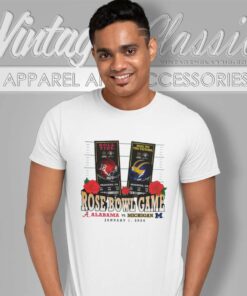 Rose Bowl Game Shirt Michigan Vs Alabama College Football T Shirt