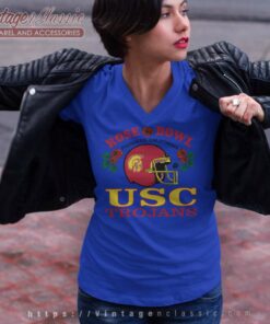 Rose Bowl Shirt Usc Football V Neck TShirt