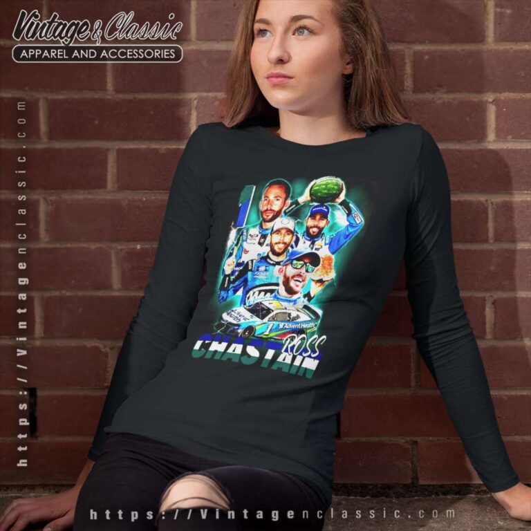 Ross Chastain Vintage Melon Racing Long Sleeve Tee Ross Chastain Vintage Melon Racing Long Sleeve Tee