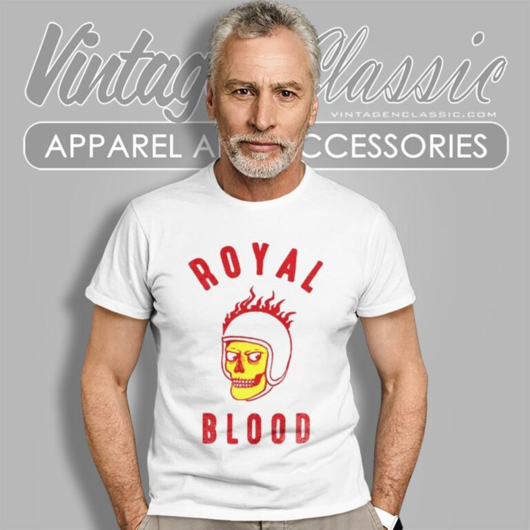 Royal Blood Flaming Skull T Shirt Royal Blood Flaming Skull T Shirt