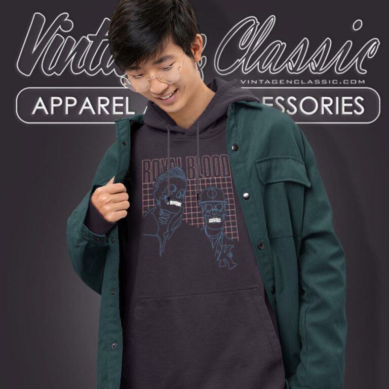 Royal Blood Skeletons Grid Hoodie Royal Blood Skeletons Grid Hoodie