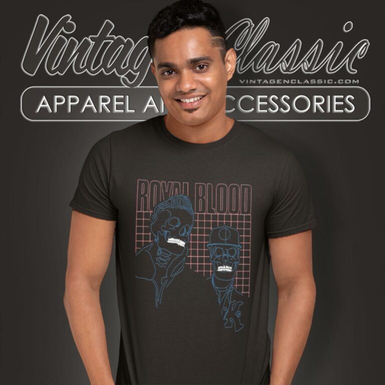 Royal Blood Skeletons Grid T Shirt Royal Blood Skeletons Grid T Shirt