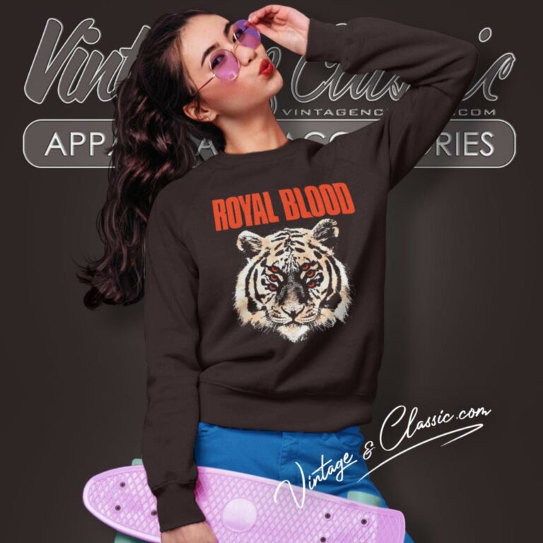 Royal Blood Speckled Tiger Sweatshirt Royal Blood Speckled Tiger Sweatshirt
