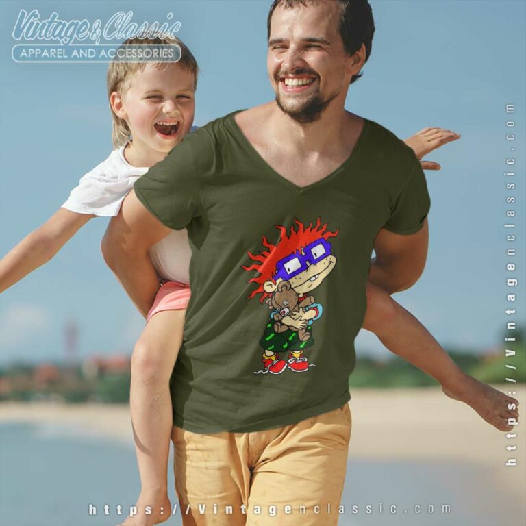 Rugrats Chuckie Finster V Neck TShirt Rugrats Chuckie Finster V Neck TShirt