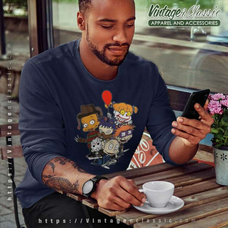 Rugrats Horror Characters Halloween Sweatshirt Rugrats Horror Characters Halloween Sweatshirt