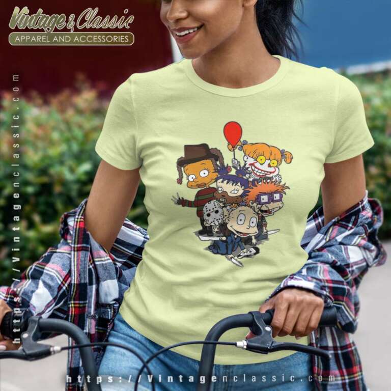 Rugrats Horror Characters Halloween Women TShirt Rugrats Horror Characters Halloween Women TShirt