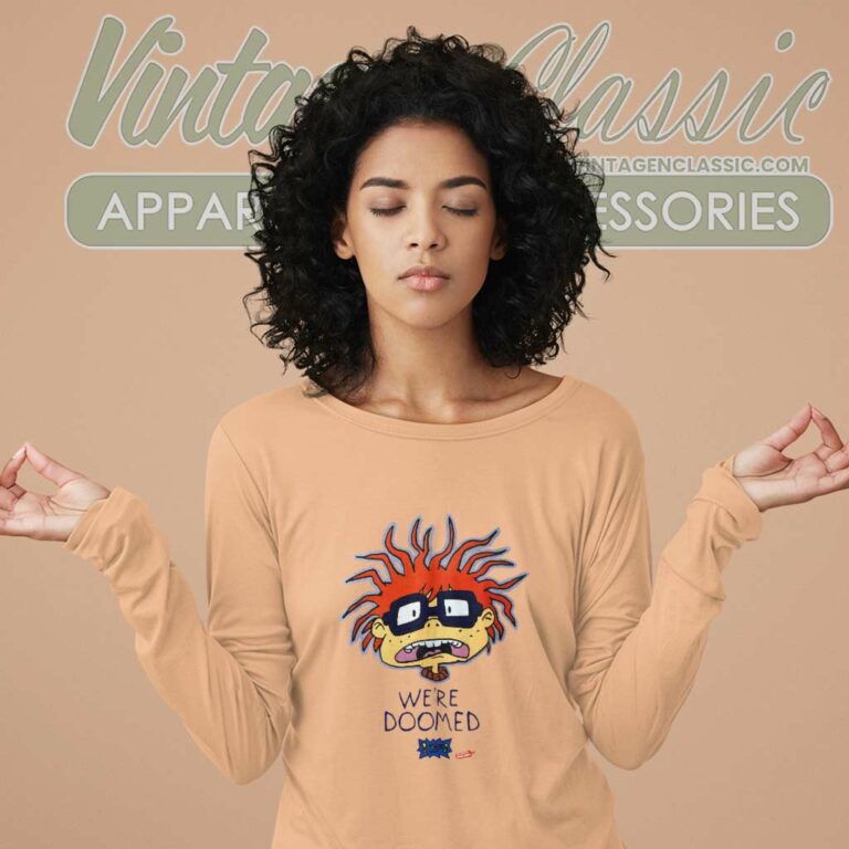 Rugrats Shirt Chuckie We Are Doomed Long Sleeve Tee Rugrats Shirt Chuckie We Are Doomed Long Sleeve Tee
