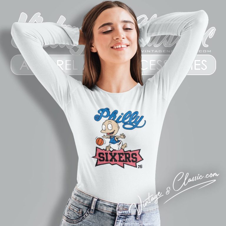 Rugrats Tommy Philadelphia 76ers Long Sleeve Tee Rugrats Tommy Philadelphia 76ers Long Sleeve Tee