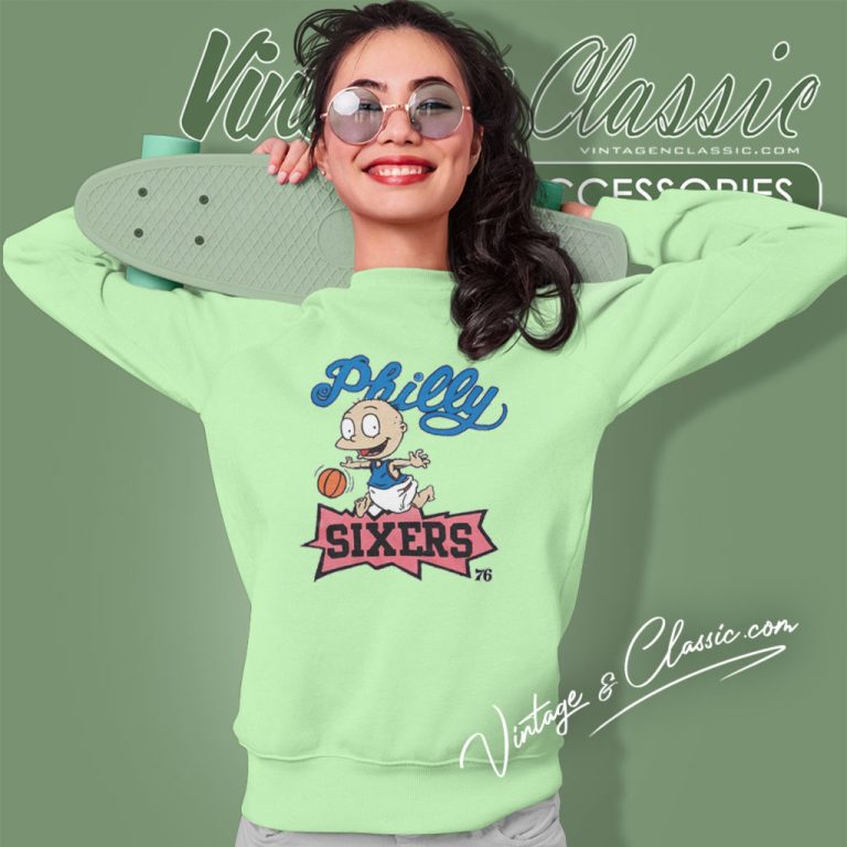 Rugrats Tommy Philadelphia 76ers Sweatshirt Rugrats Tommy Philadelphia 76ers Sweatshirt