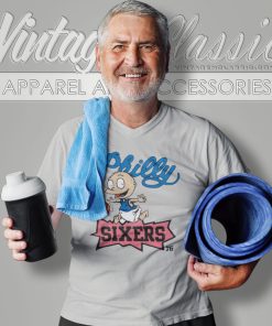 Rugrats Tommy Philadelphia 76ers V Neck TShirt