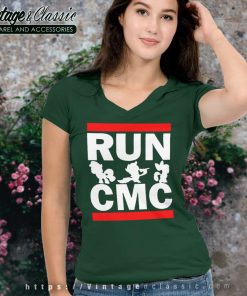 Run Cmc Christian Mccaffrey V Neck TShirt