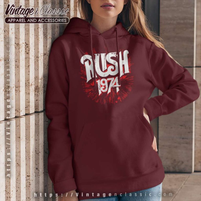 Rush 1974 Logo Progressive Hoodie Rush 1974 Logo Progressive Hoodie